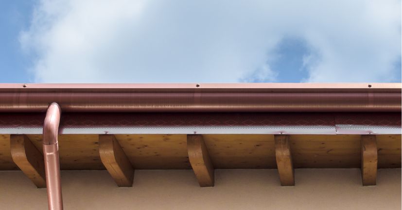 réparation toit terrasse avignon Pose gouttière en cuivre à Avignon